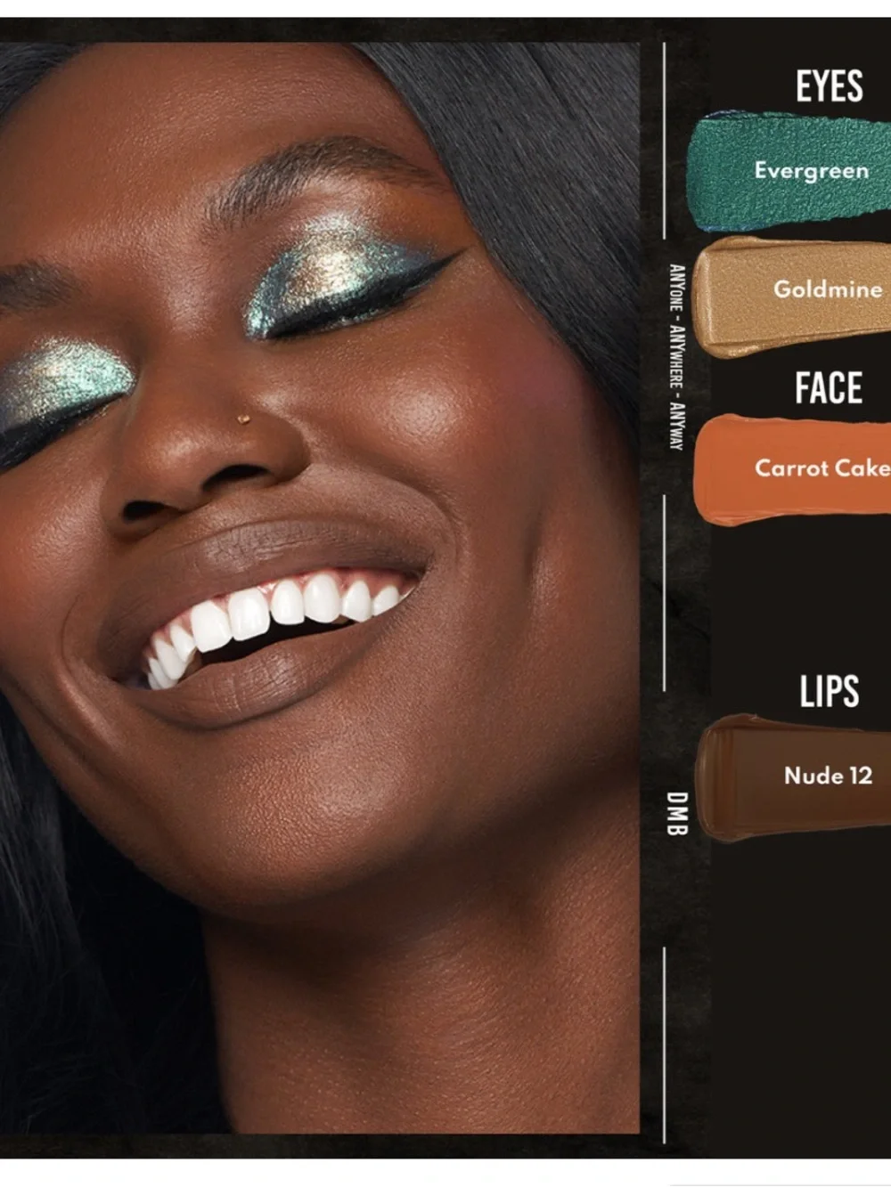 Danessa Myricks Colorfix Sparklers Pigment Paint Eyeshadow Evergreen BNIB